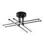 Opviq Exhaust-13661 Lámpara de araña de metal Negra